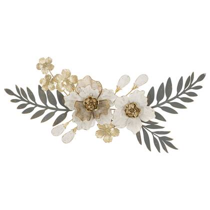 Greak - Decoratieve 3D paneel veelkleurige metalen bloemen