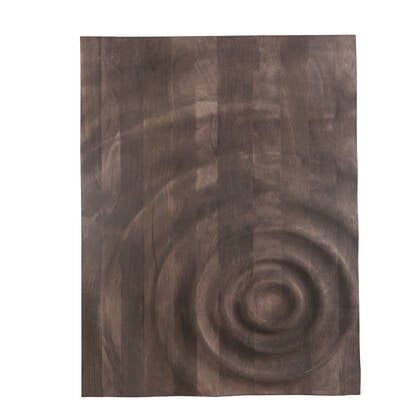 PTMD Mattin Brown Mango Wood Circle Wall Panel Rect