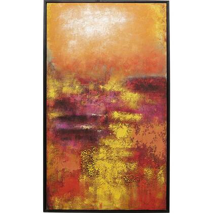 Schilderij Jardin 125x215cm rood Kare Design