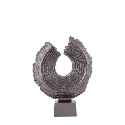 PTMD Apolline Bronze Round Casted Alu Statue On Base S