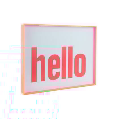 present time - Wall Art Hello Large