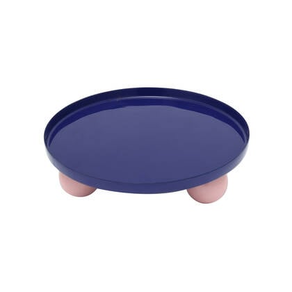 present time - Tray Double Funky Round Large