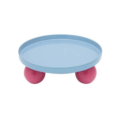 present time - Tray Double Funky Round