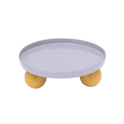 present time - Tray Double Funky Round