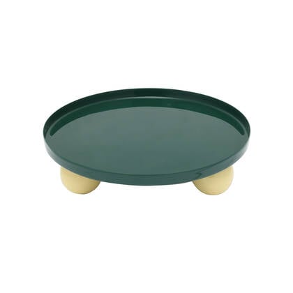 present time - Tray Double Funky Round Large
