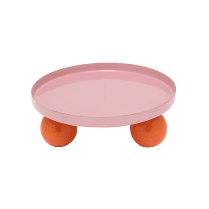present time - Tray Double Funky Round