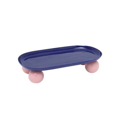 present time - Tray Double Funky Oval