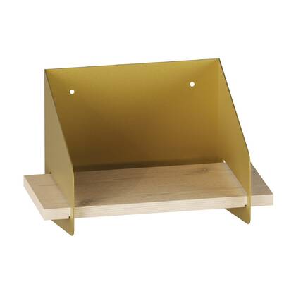 Calicosy - Wandplank L30 cm WREN - Goud|Hout