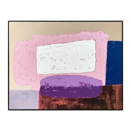 by fonQ Retroverse Schilderij 78 x 100 cm - Zwart