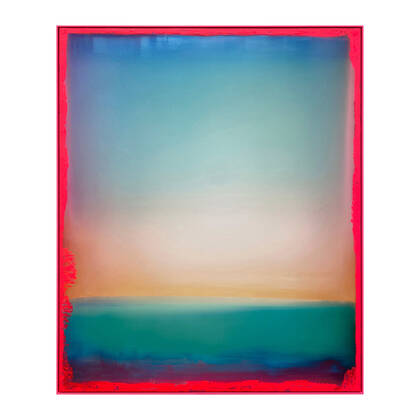 by fonQ Electric Hue Schilderij 100 x 120 cm - Neon Roze