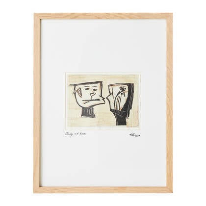 HKliving Framed Artwork Schilderij - Marty and Kosso