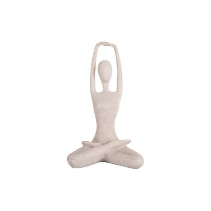 Present Time - Beeld Stretched Lotus - Lichtgrijze