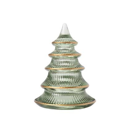 Sissy-Boy Donkergroene glazen kerstboom medium