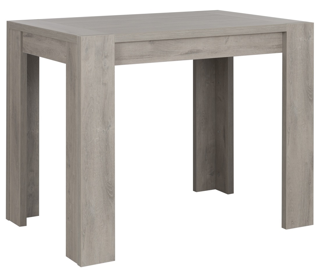 Bartafel Boston 120 cm breed in licht grijs eiken