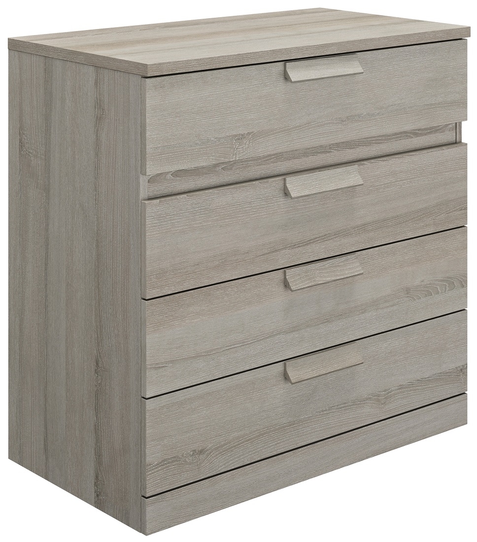 Commode Cyrus 81 cm hoog in grijs eiken