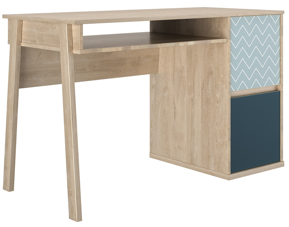Bureau Larvik 120 cm breed in eiken
