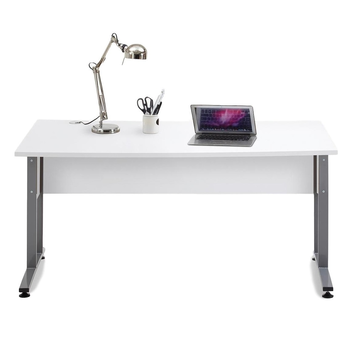 Computerbureau Calvia 120 cm breed in wit