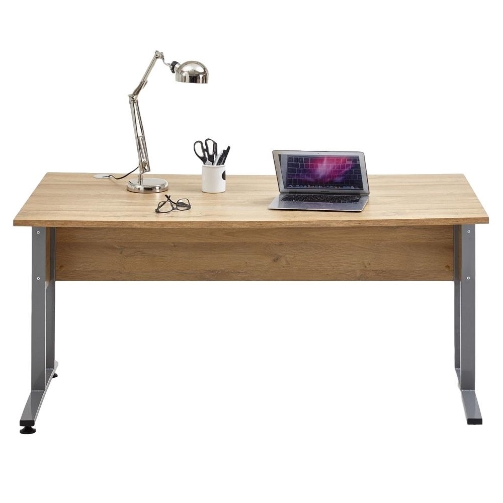 Computerbureau Calvia 160 cm breed in oud eiken