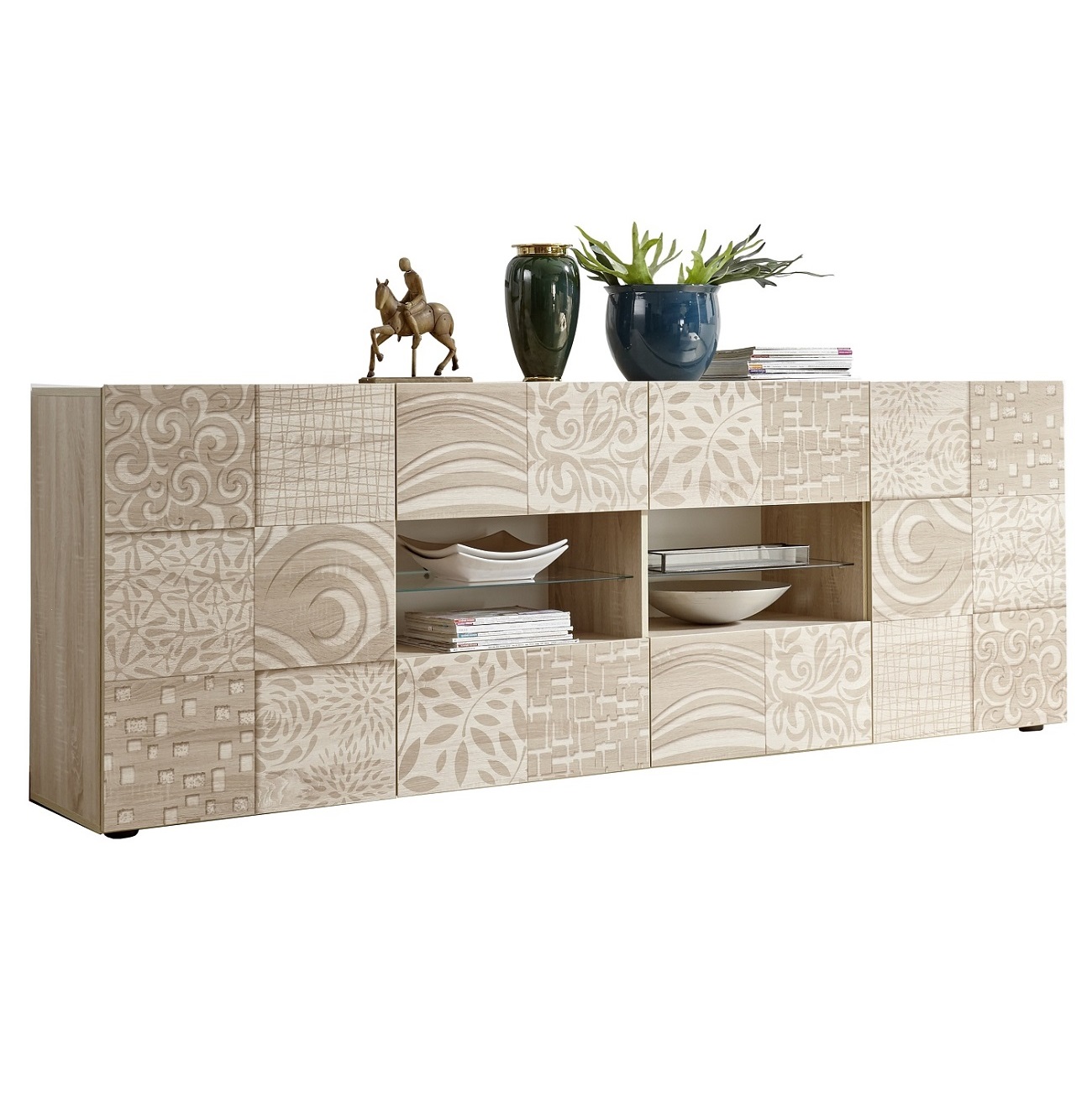 Dressoir Miro 241 cm breed in sonoma eiken