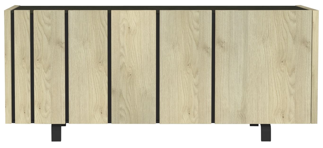 Dressoir Rush 190 cm breed - Naturel eiken