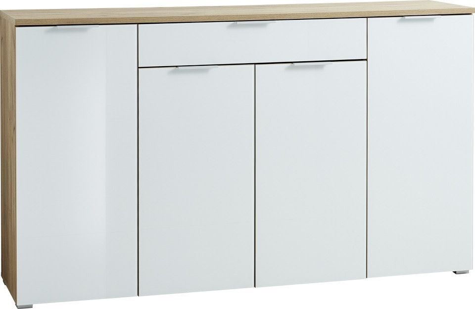 Dressoir Telde 180 cm Breed - Navarra eiken met wit