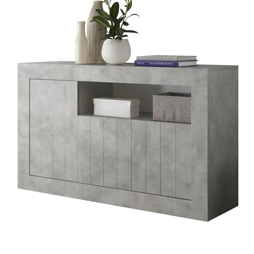 Dressoir Urbino 138 cm breed in grijs beton