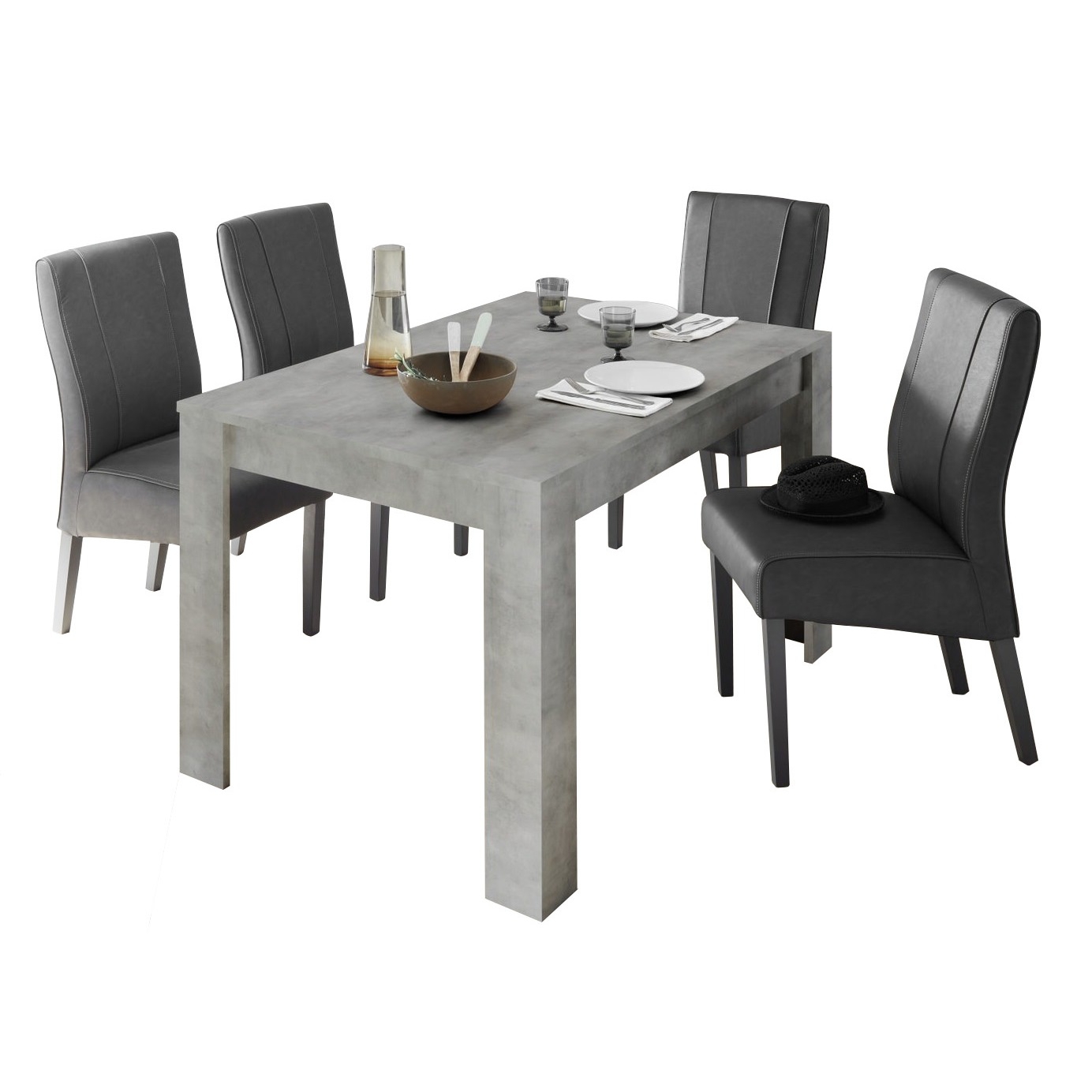 Eettafel Urbino 180 cm breed in grijs beton