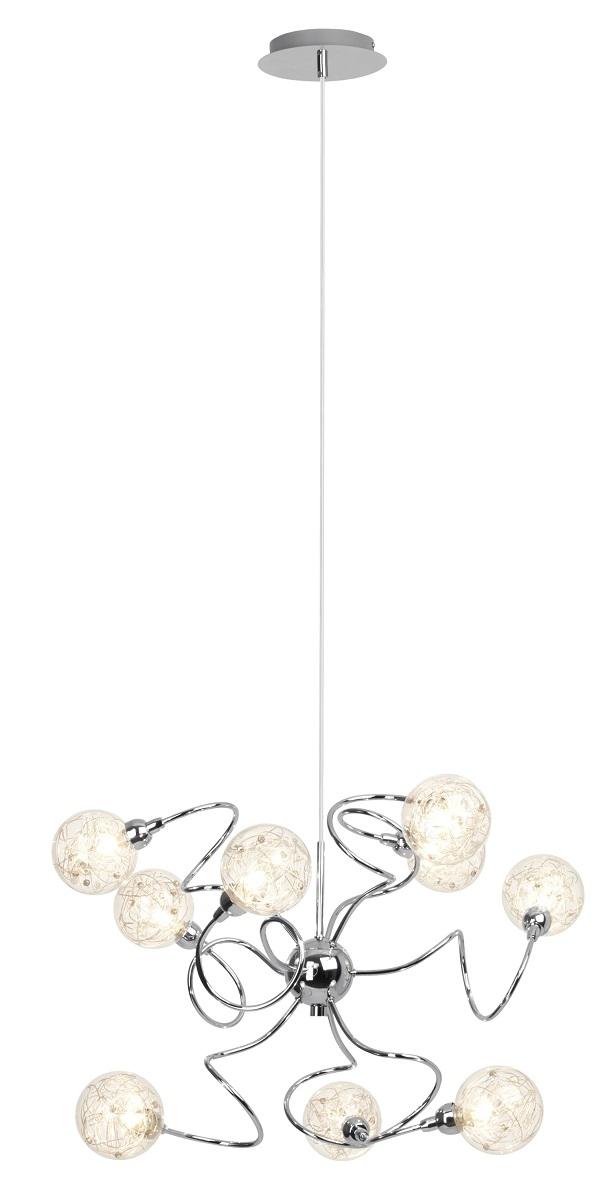 Hanglamp Joya 135 cm hoog in chroom