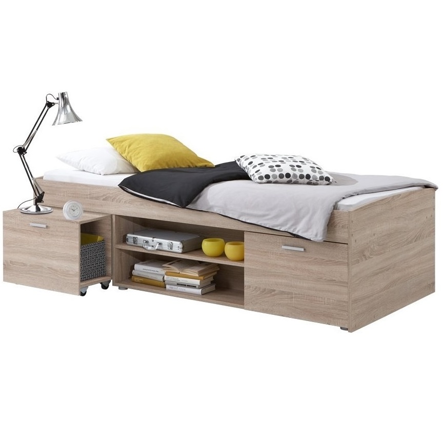 Kajuitbed Carlo 90x200cm - Eiken