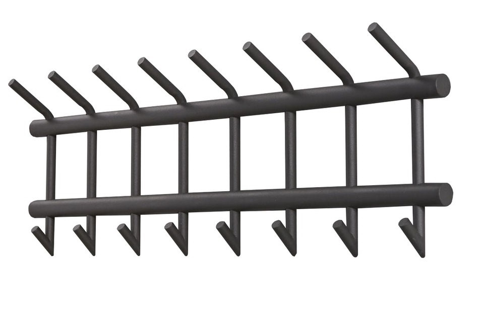 Kapstok Boris 16 haaks - Mat grijs