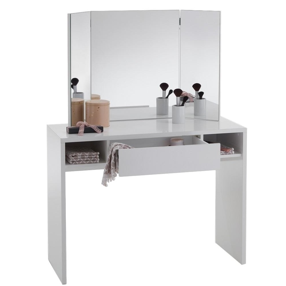 Kaptafel / Make-uptafel Schminki 100 cm breed met spiegel