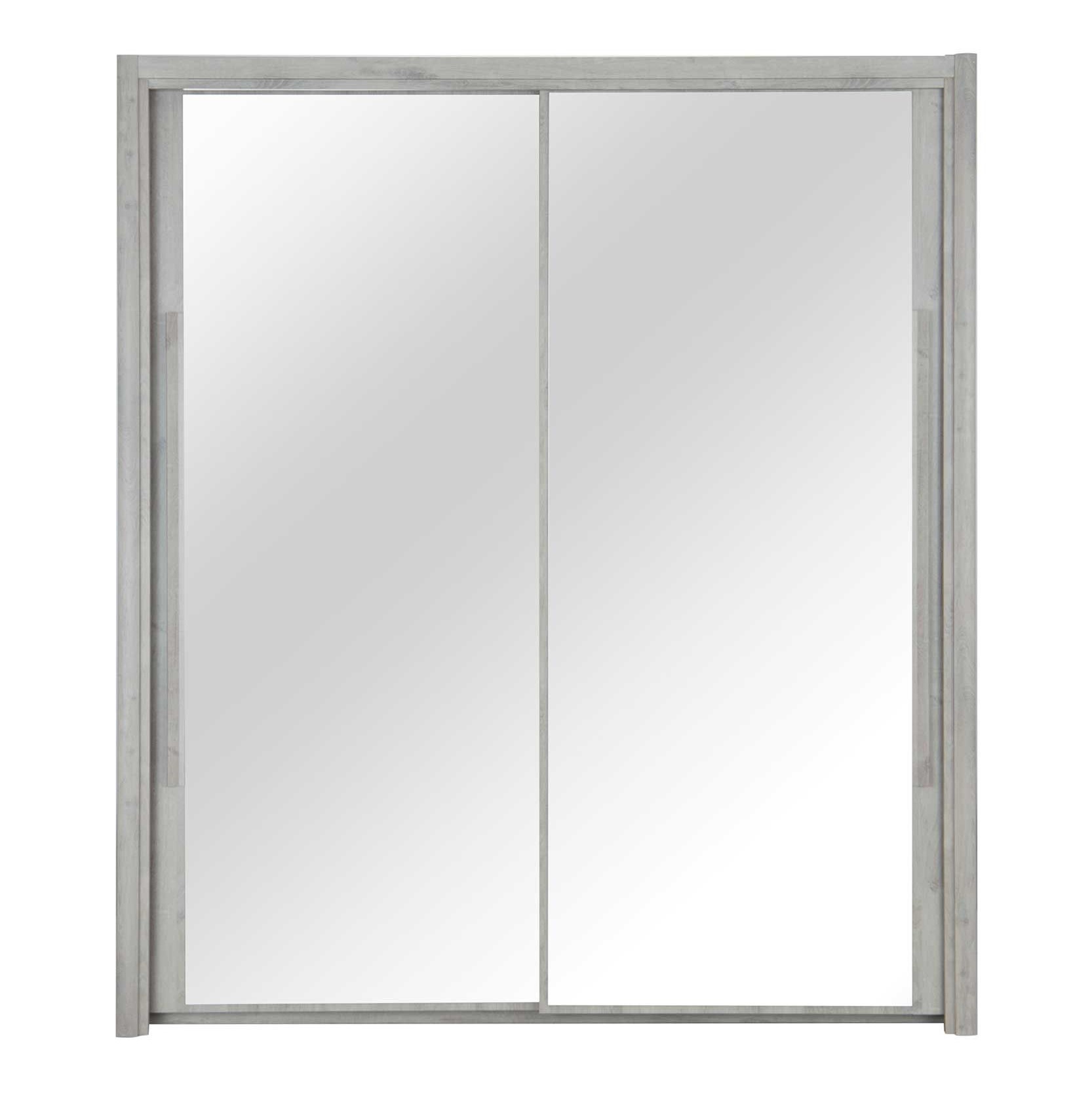 Kledingkast Cyrus 199 cm breed in grijs eiken