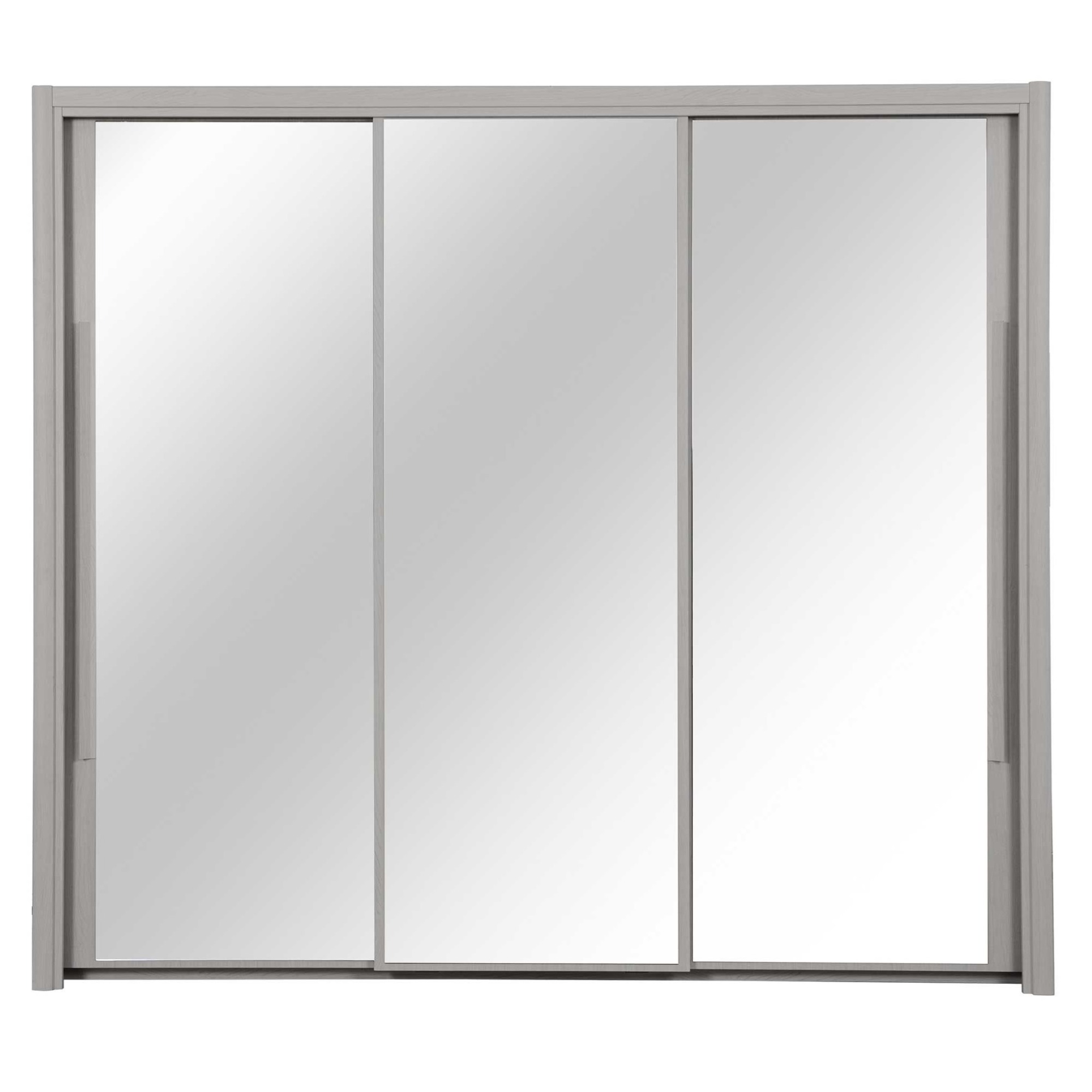 Kledingkast Cyrus 231 cm breed in grijs eiken