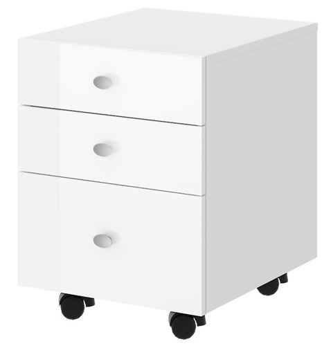 Ladeblok Murano 56 cm hoog in hoogglans wit