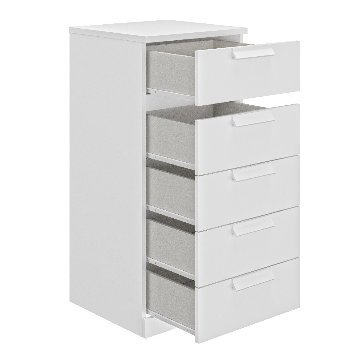 Ladekast Cyrus 102 cm hoog in wit