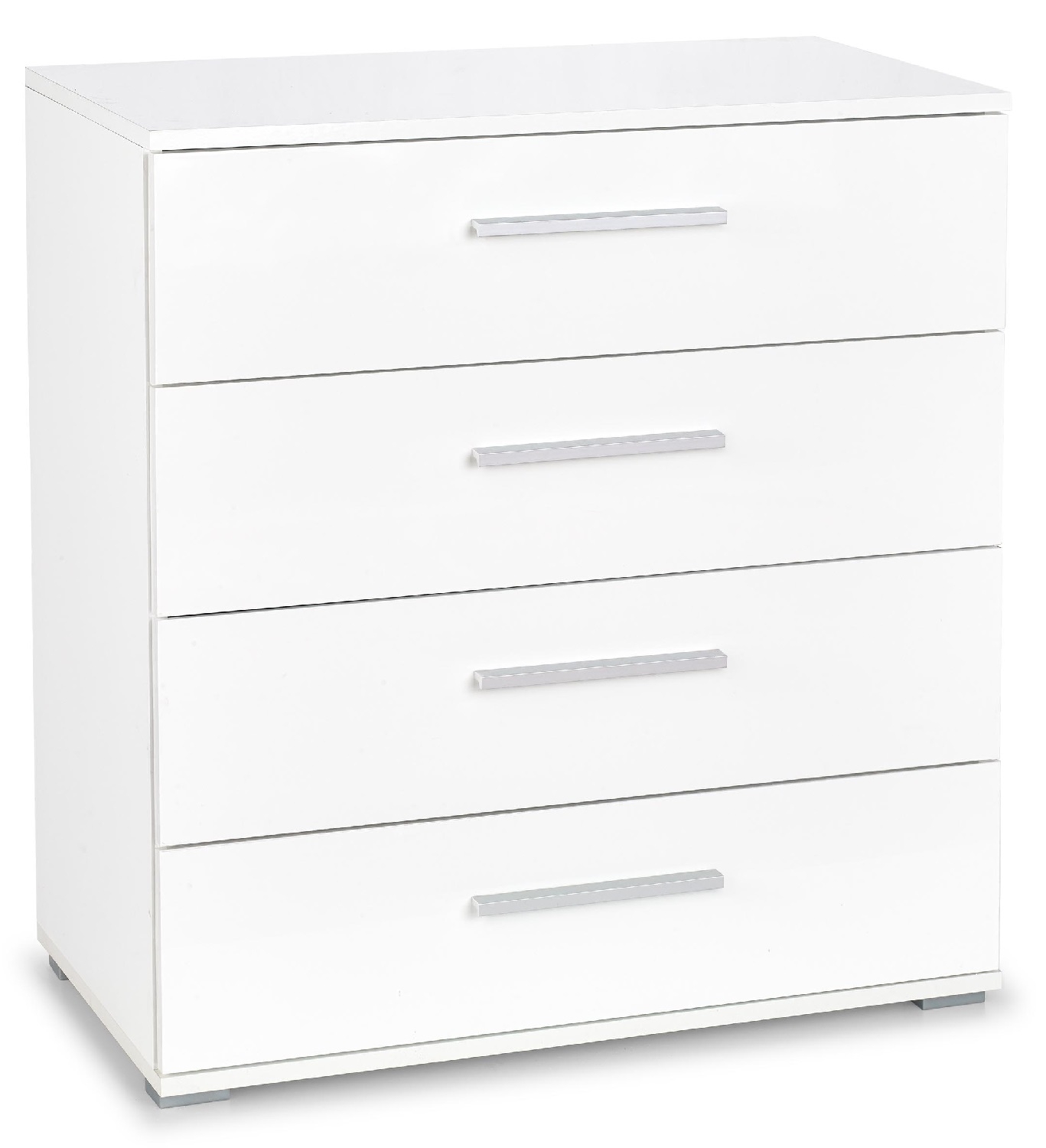 Ladekast Lima 82 cm hoog in hoogglans wit