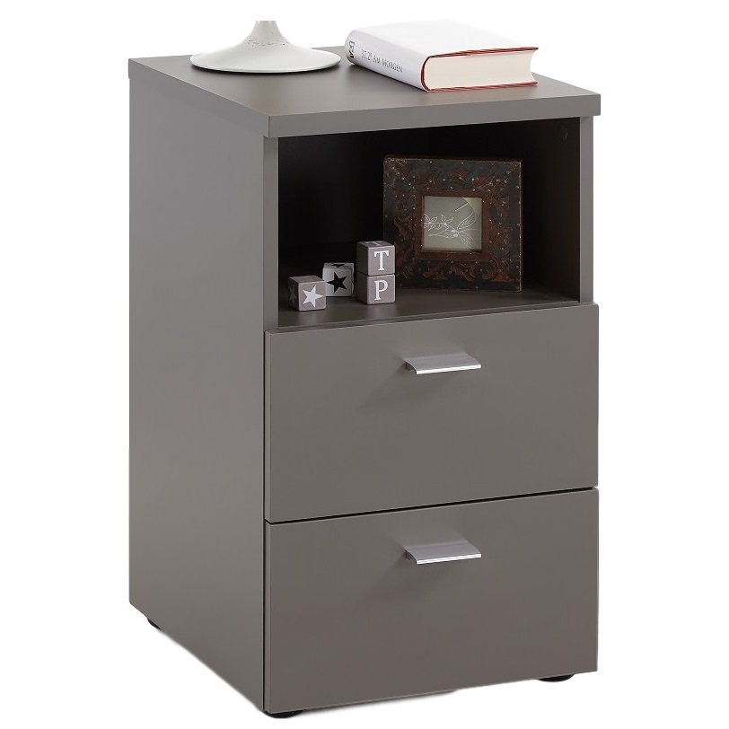 Nachtkastje Colima Small 62 cm hoog in lava grijs