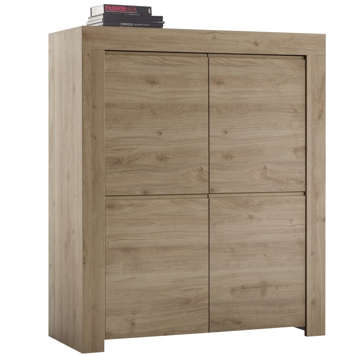 Opbergkast Firenze 140 cm hoog in Cadiz eiken