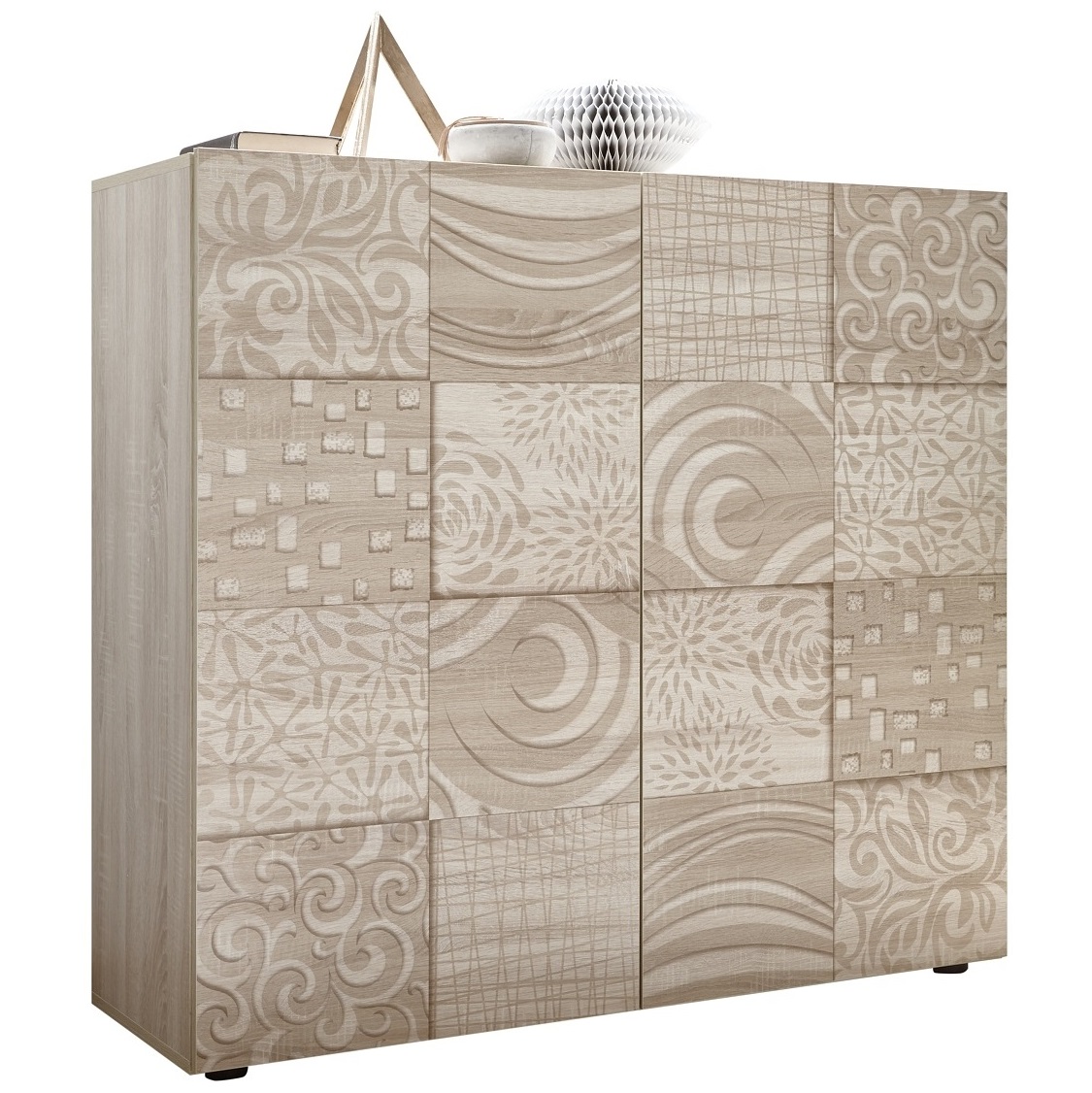 Opbergkast Miro 121 cm breed in sonoma eiken