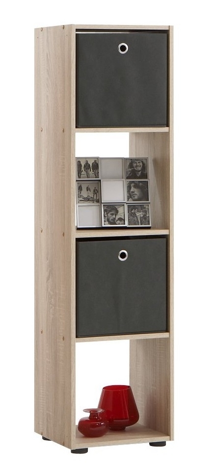 Vakkenkast Mega met 4 vakken eiken
