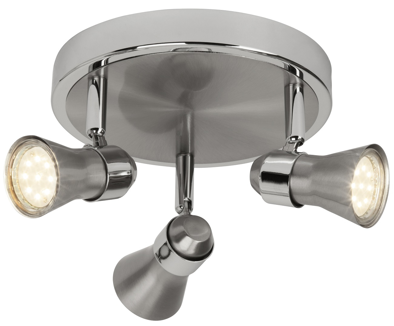 Plafondlamp Sonny 3xGU10 5Watt 3000K in chroom