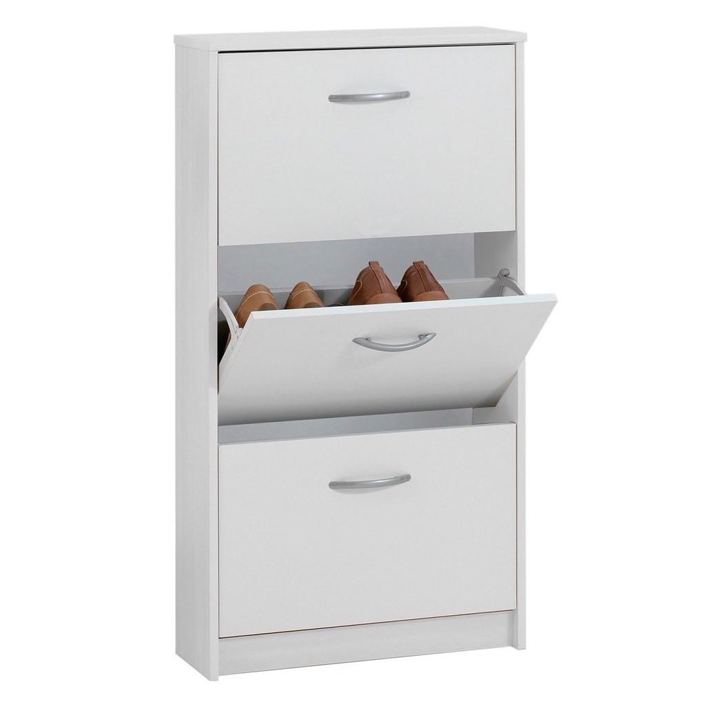 Schoenenkast Step 104 cm hoog in wit