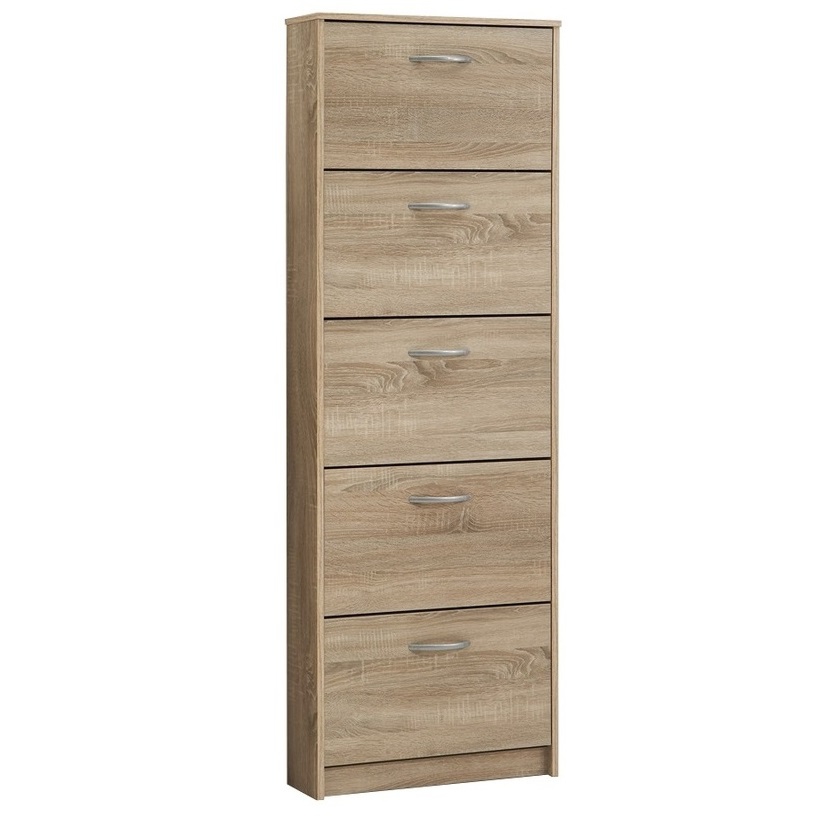 Schoenenkast Step 168 cm hoog in eiken
