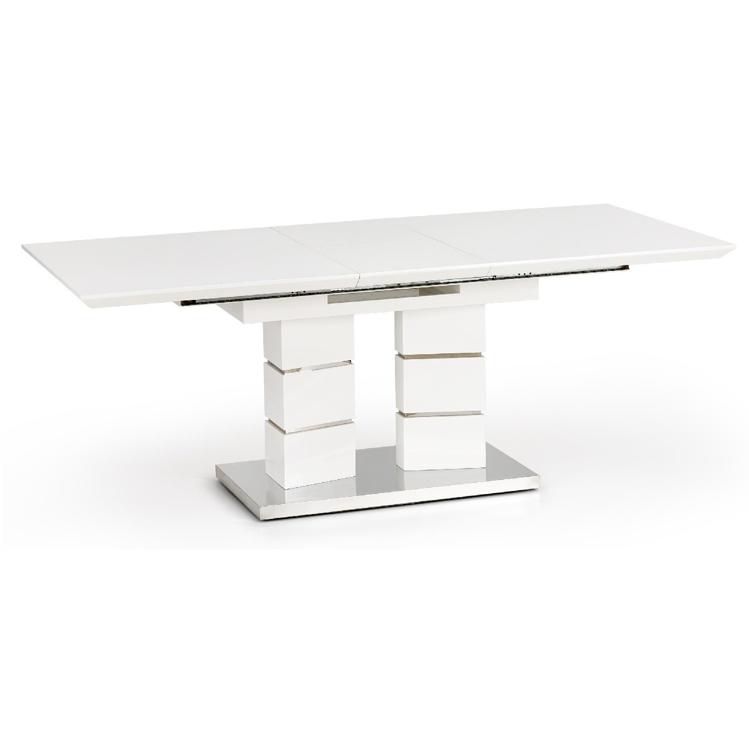 Uitschuifbare eettafel Lord 160 tot 200 cm breed in wit