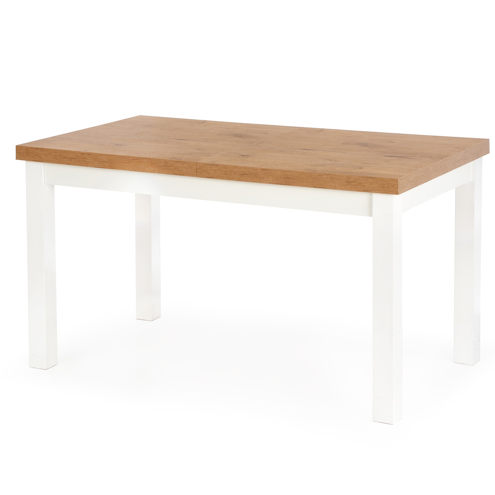 Uitschuifbare eettafel Tiago-2 van 140 tot 220 cm breed eiken met wit