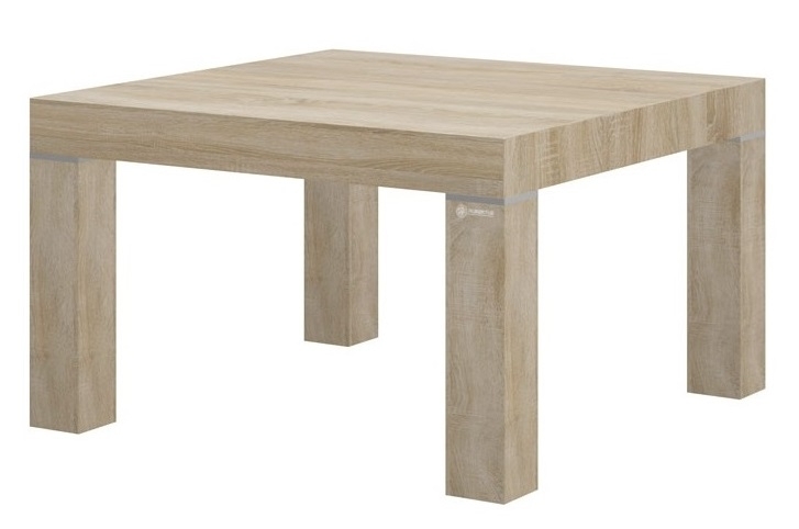 Vierkante Salontafel Monaco 80 cm breed in sonoma eiken