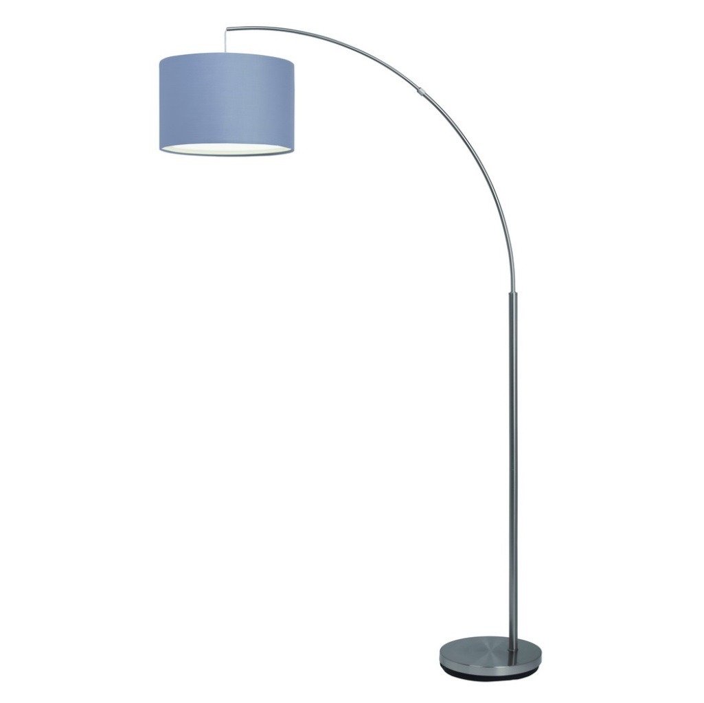 Vloerlamp Charly Satin Chrome-Grijs