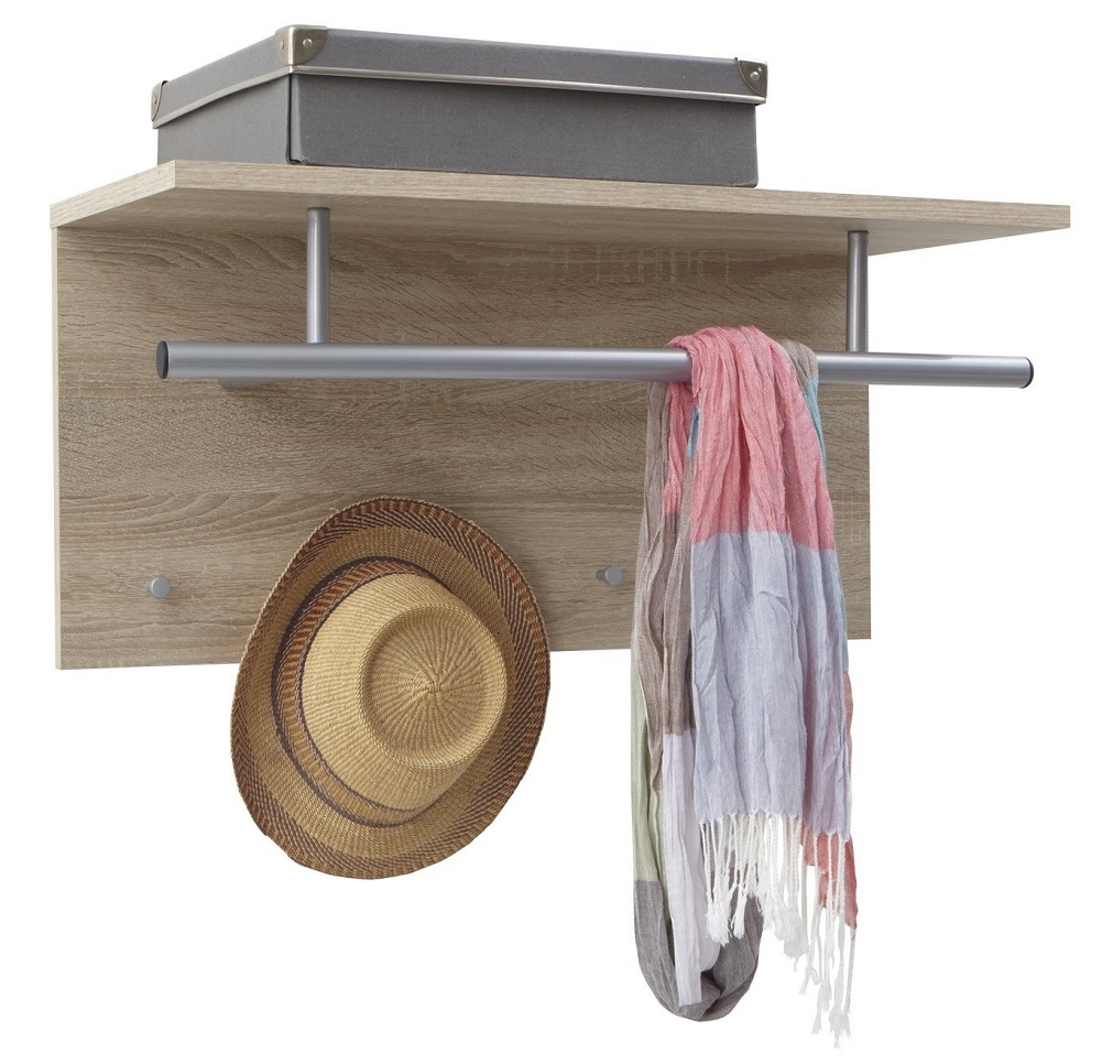 Wandkapstok Spot 72 cm breed in eiken