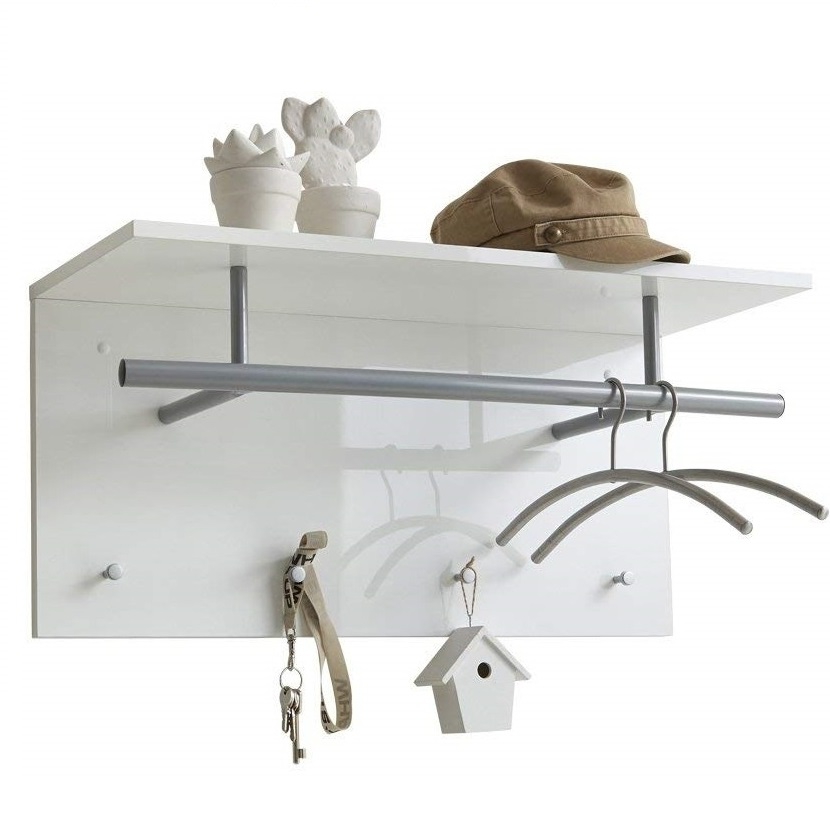 Wandkapstok Spot 72 cm breed in wit