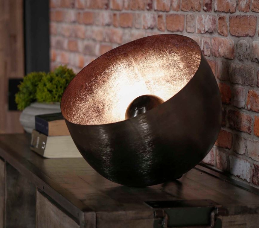 Tafellamp Basket Ø36 in zwart nikkel